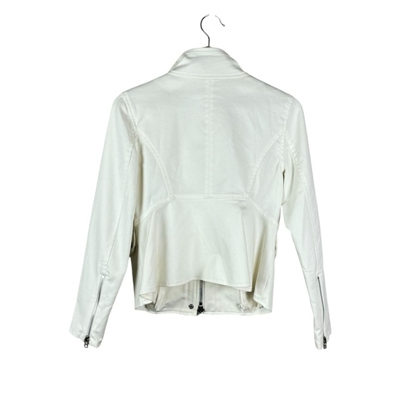 Veronica Beard White Moto Jacket Size 2 - Picture 2 of 7